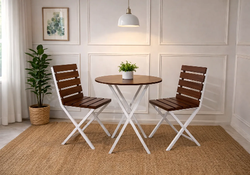 Picasso Patio Set (Brown & White)